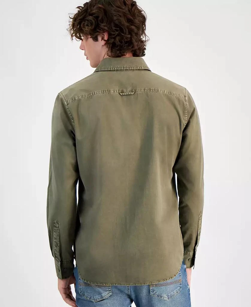 Sun + Stone Men's Long Sleeve Twill Shirt, Created for Macy's 4
