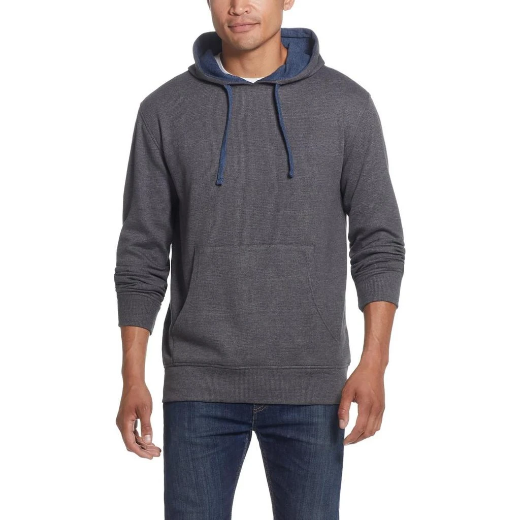 Weatherproof Vintage Mens Heathered Drawstring Hoodie 3