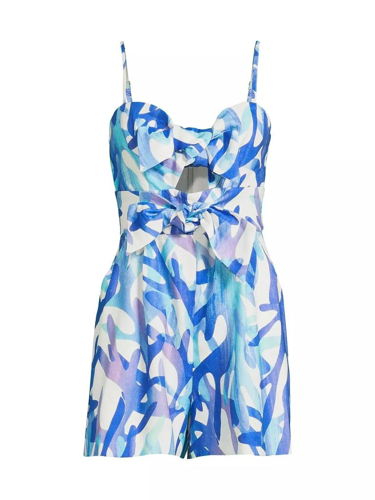 Milly Anya Under The Sea Linen Romper 1