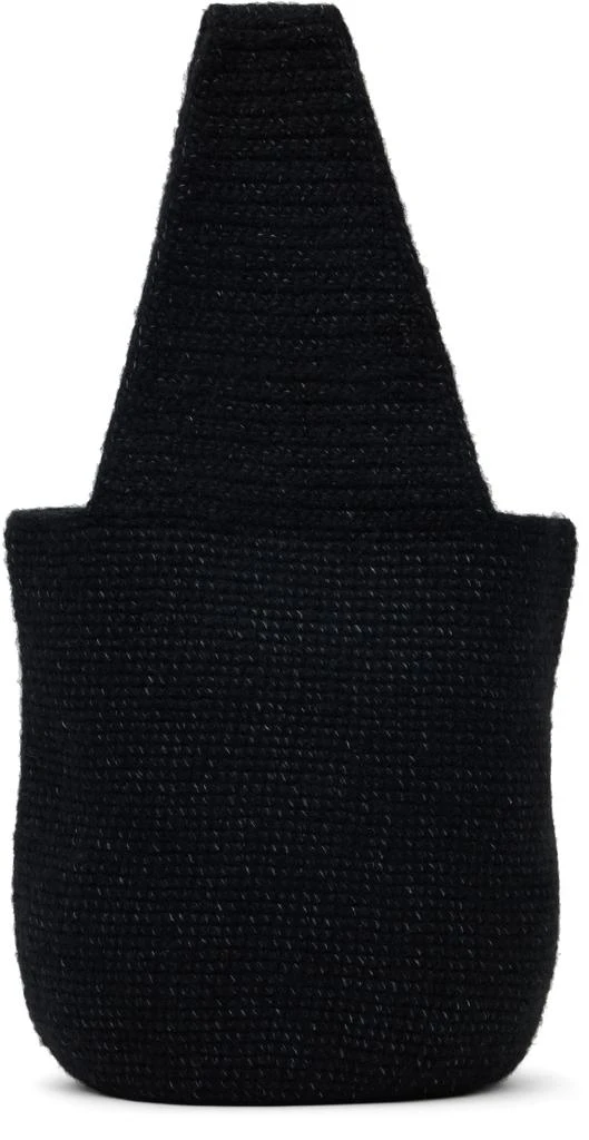 LAUREN MANOOGIAN Black Crochet Calabaza Tote 1