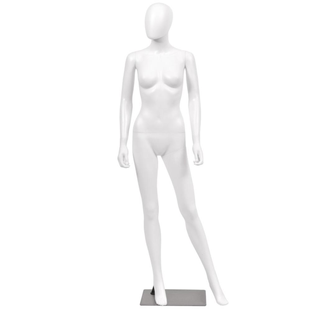 Hivvago 5.8 ft Full Body Female Mannequin Egghead Manikin with Metal Stand