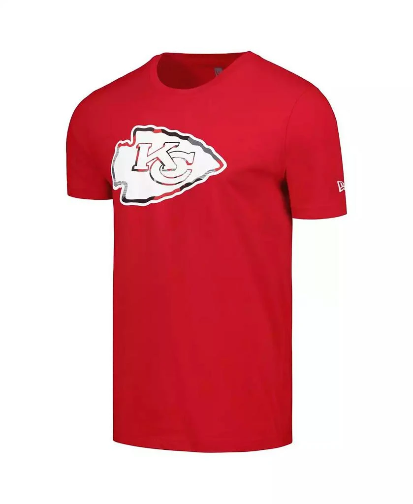 New Era Men's Red Kansas City Chiefs Camo Logo T-Shirt 2