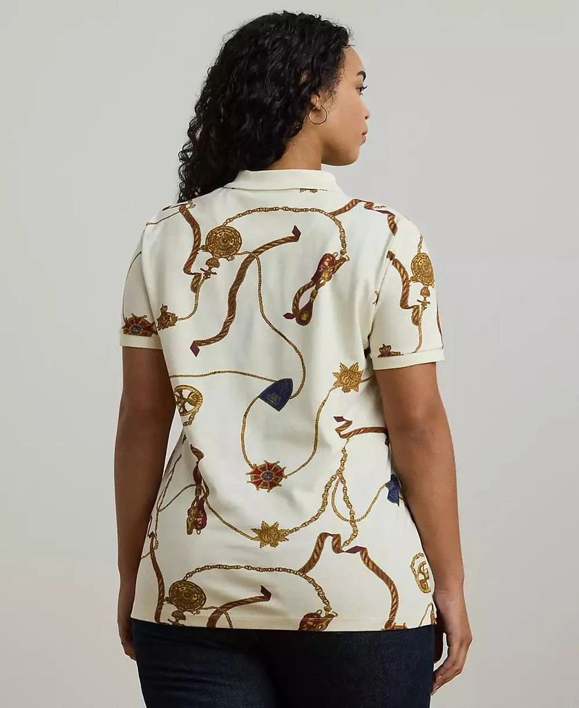 Ralph Lauren Plus Size Printed Polo Shirt 2