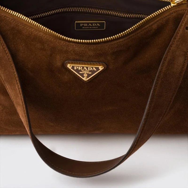 Prada Prada Aimée medium bag in Cocoa suede 5