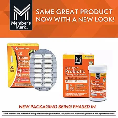 Member's Mark Member's Mark 10 Strain Probiotic Capsules, 84 ct. 7