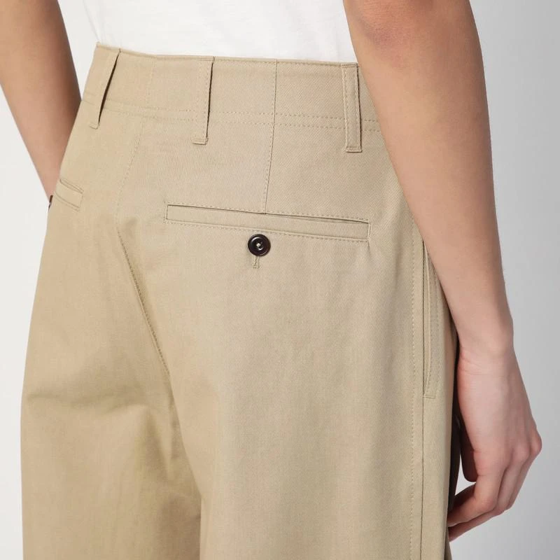 Totême Desert-coloured pants in cotton 5