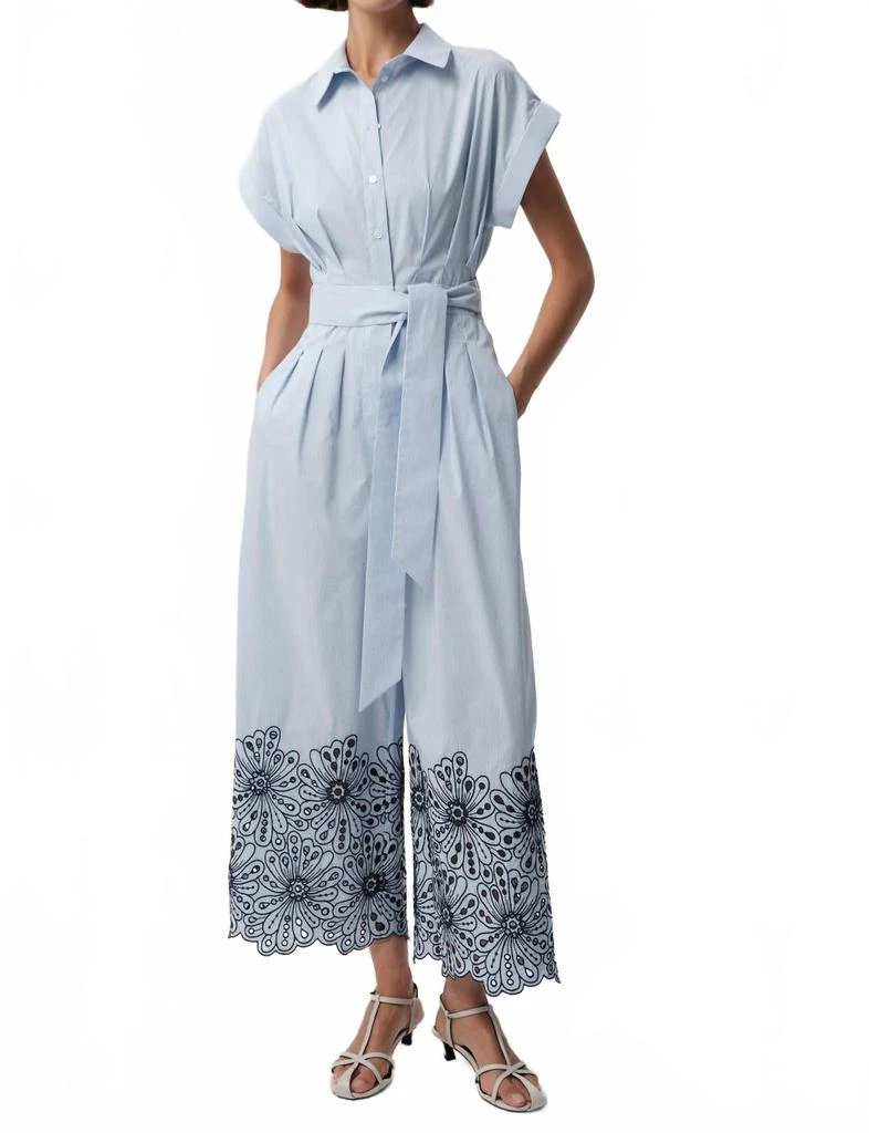 EXQUISE Zoie Wide Leg Jumpsuit In Multi Color