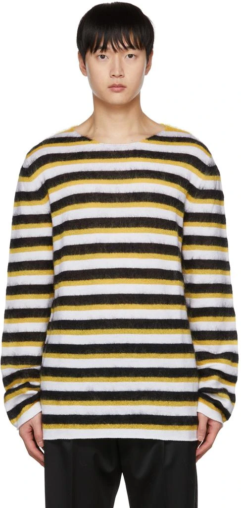 Marni Black & Yellow Striped Sweater 1