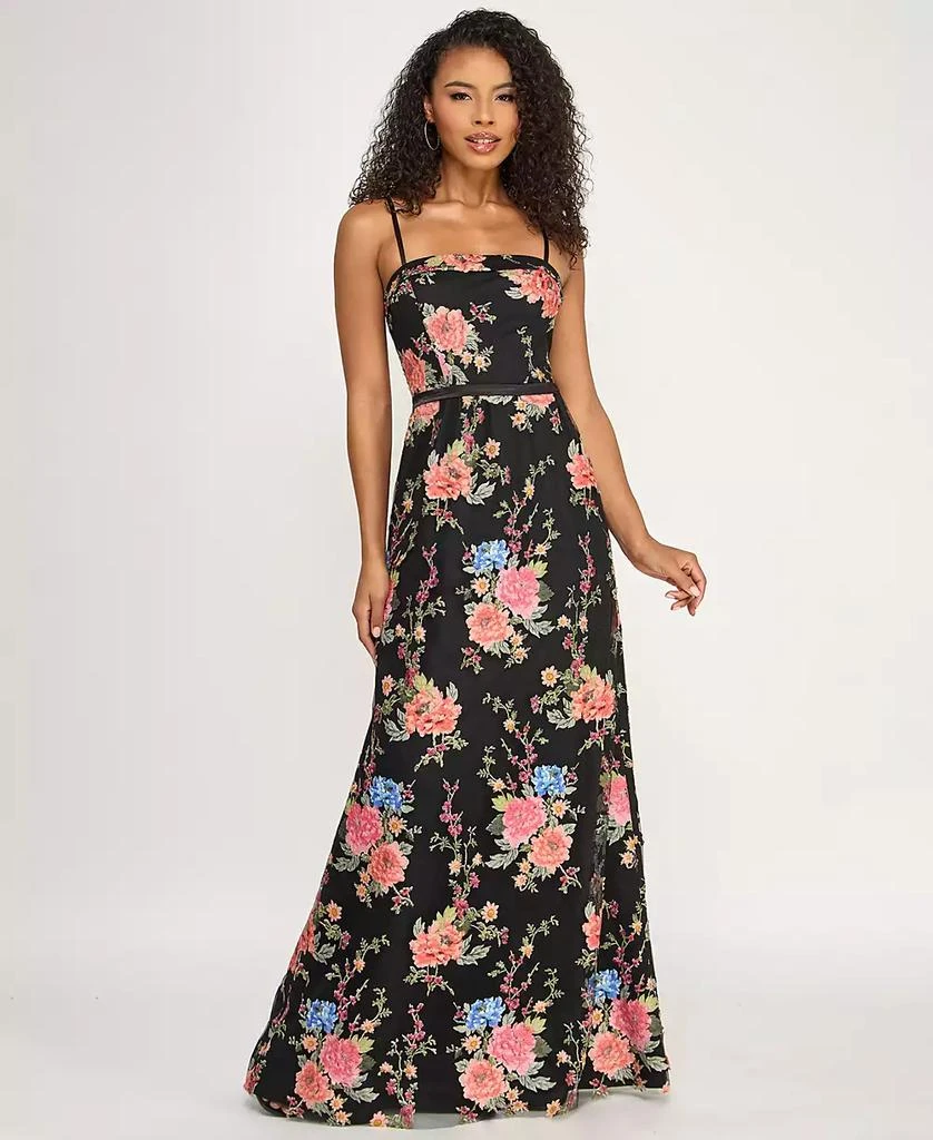 City Studios Women
s Floral Embroidered Gown, Created for Macy
s
