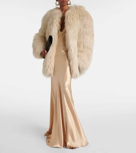 Yves Saint Laurent Silk satin gown 2