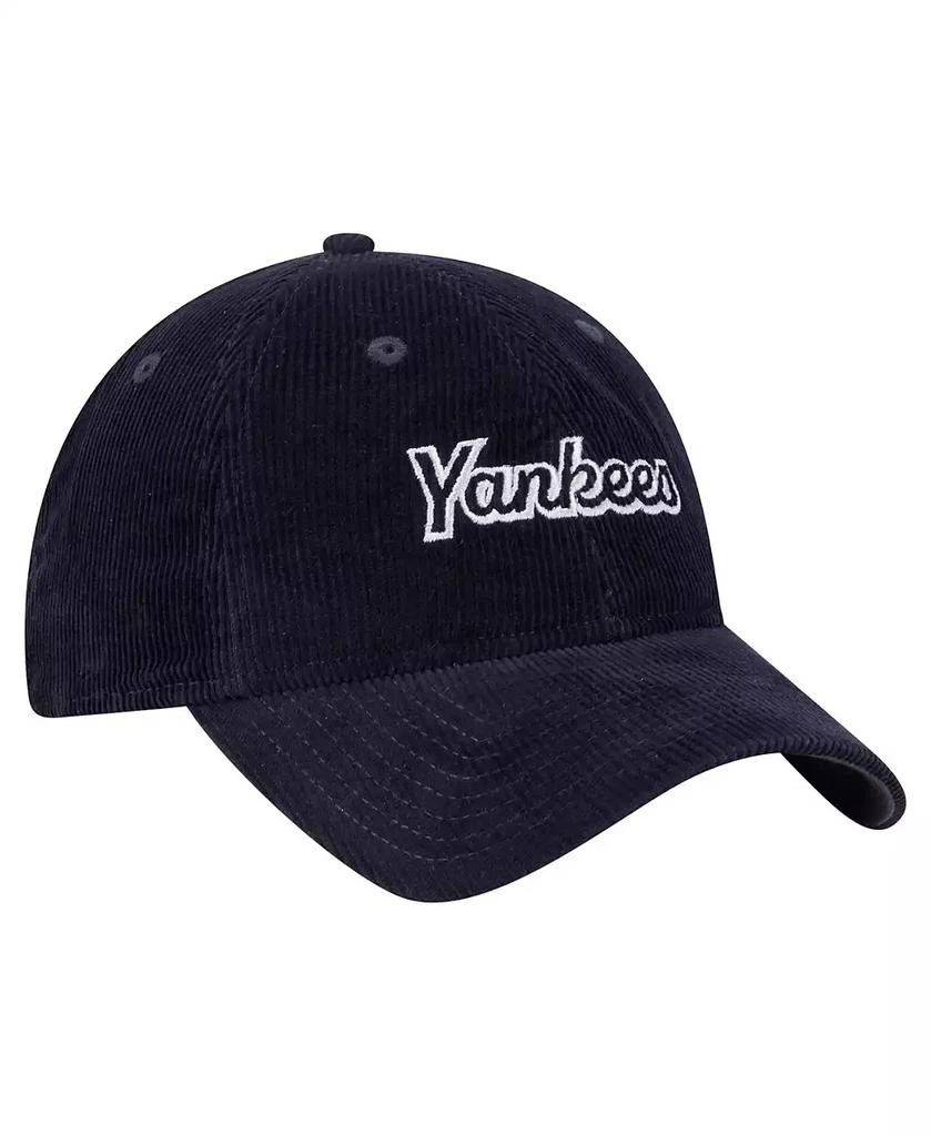New Era Women's Navy New York Yankees Corduroy 9TWENTY Adjustable Hat 3