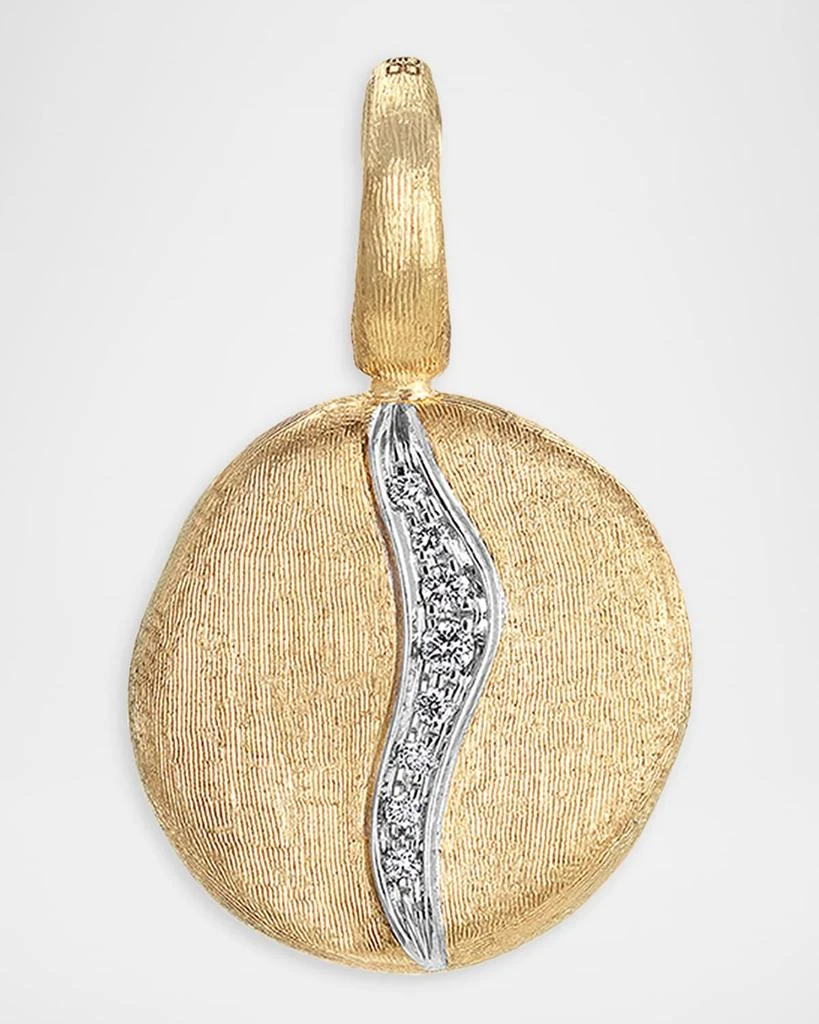 Marco Bicego Jaipur 18K Gold Diamond Pave Pendant
