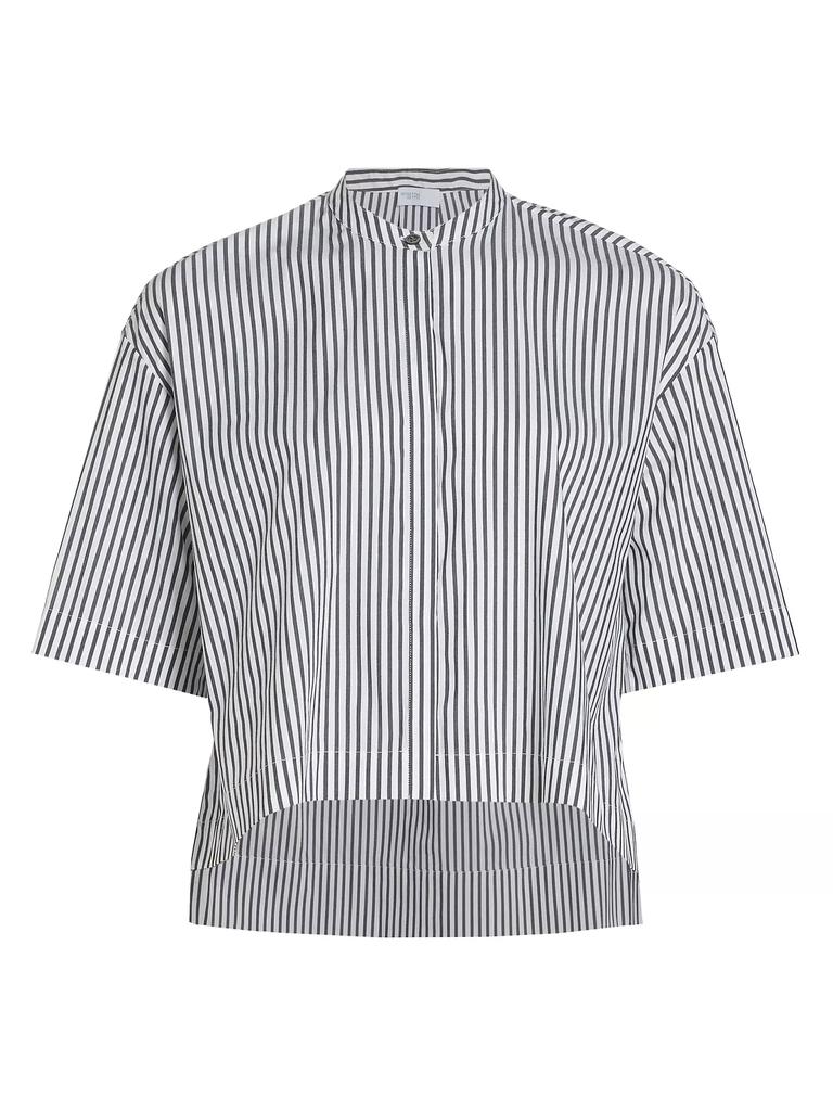 Rosetta Getty Poplin Striped Cropped Shirt