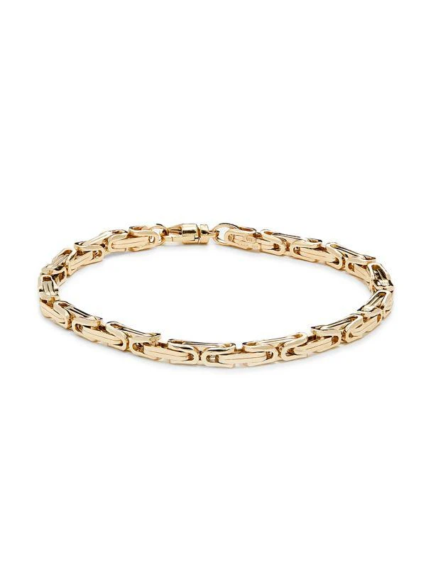 Saks Fifth Avenue 14K Yellow Gold Byzantine Chain Bracelet 1