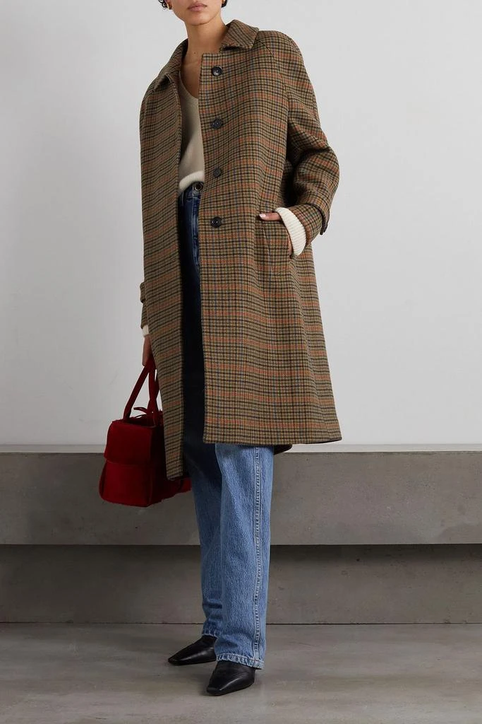 FORTELA Alessandro checked wool-blend coat 2
