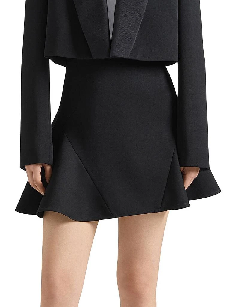 Givenchy Ruffled Mini Skirt in Wool 3