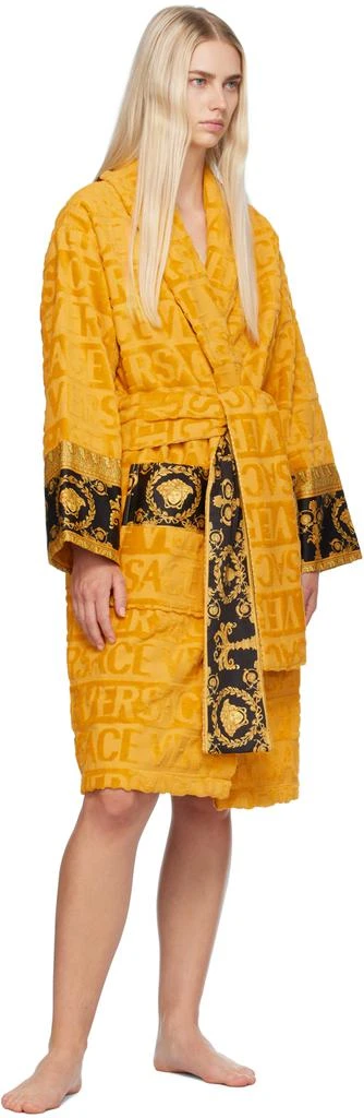Versace Yellow 'I Heart Baroque' Robe 4