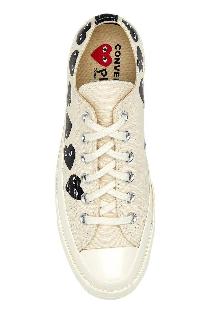 Comme des Garcons Ivory canvas Comme Des Garçons X Converse sneakers 4