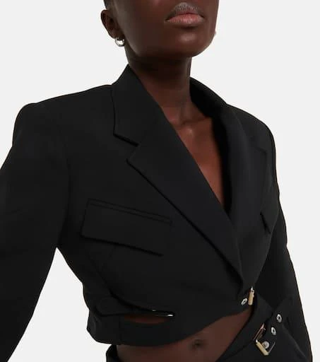 Dion Lee Interlock belted cropped blazer 4