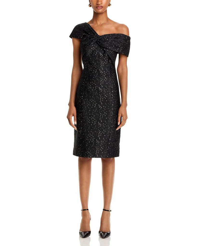 Teri Jon Speckle Jacquard Dress 7