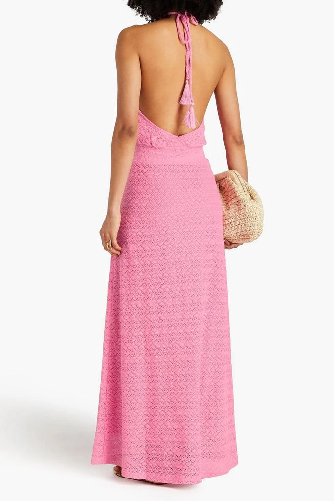 MELISSA ODABASH Maeva crocheted halterneck maxi dress 3