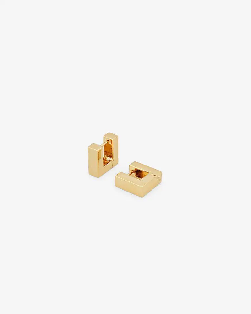 Tom Wood Tom Wood Square Small Hoop Earrings
