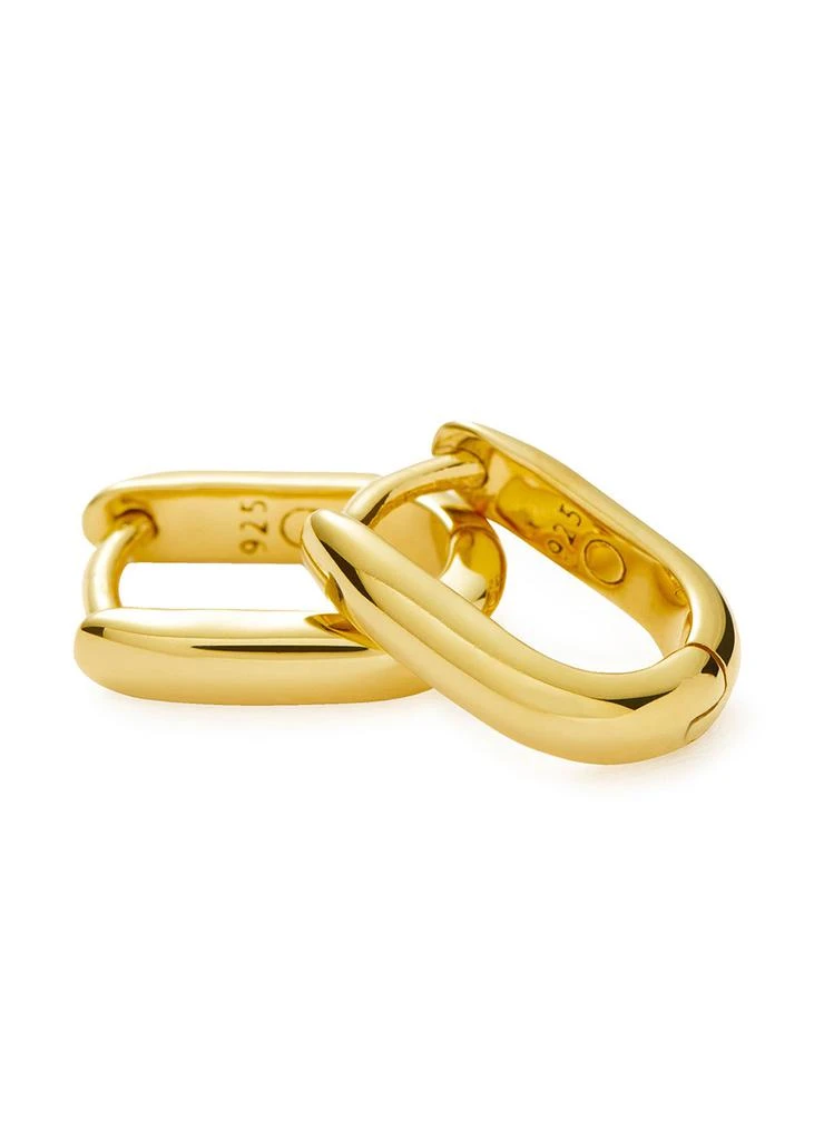 Missoma Classic Ovate 18kt gold vermeil hoop earrings 5