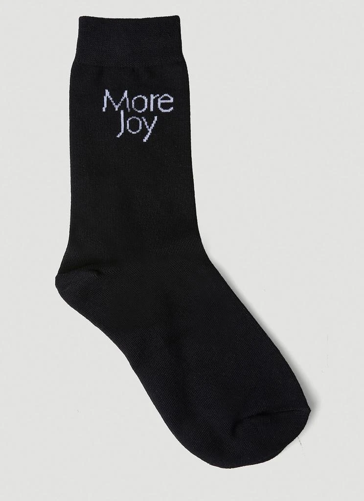 More Joy Logo Jacquard Socks 2