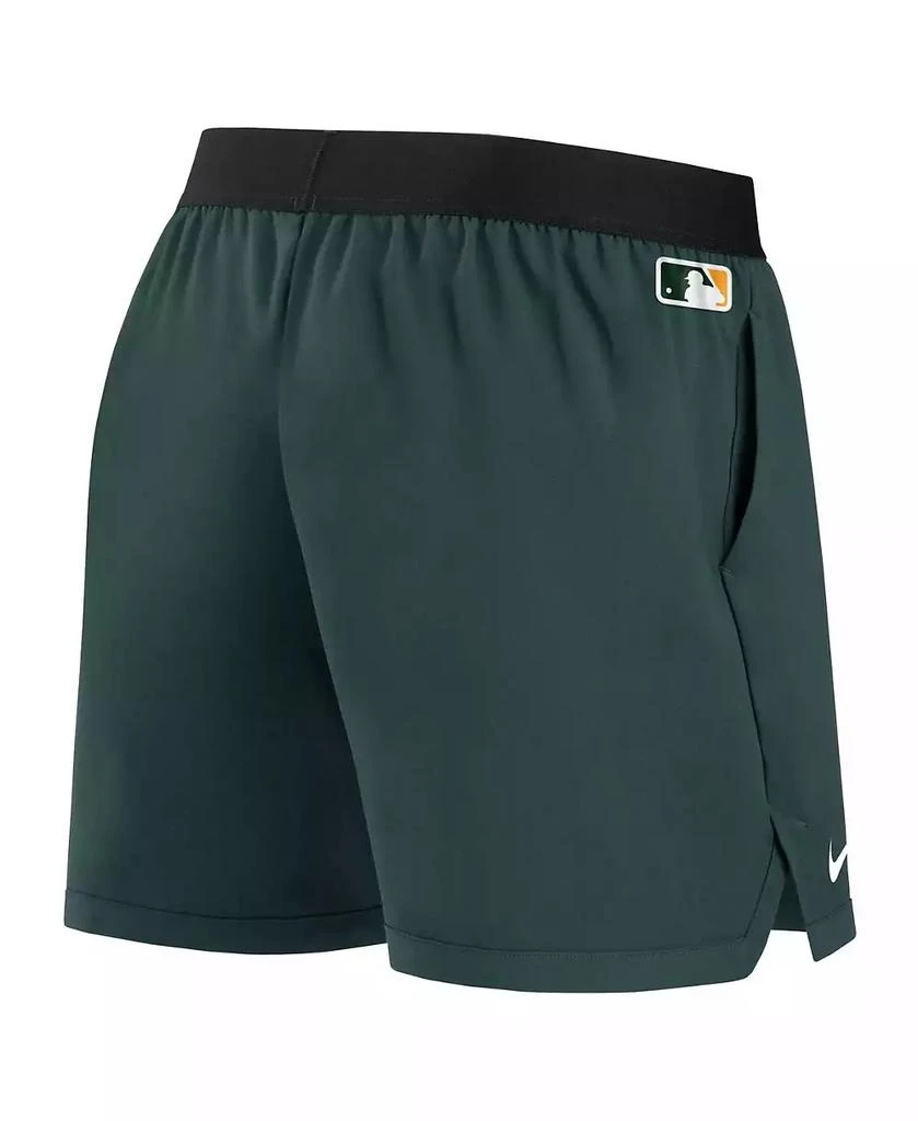 NIKE Women's Green Oakland Athletics Authentic Collection Team Performance Shorts 3