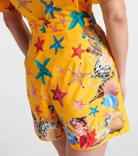 Dolce 
Gabbana Capri printed high-rise cotton shorts 5