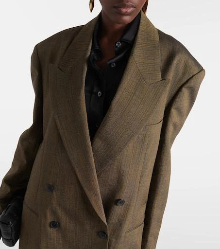 Dries Van Noten Double-breasted cotton-blend blazer 6