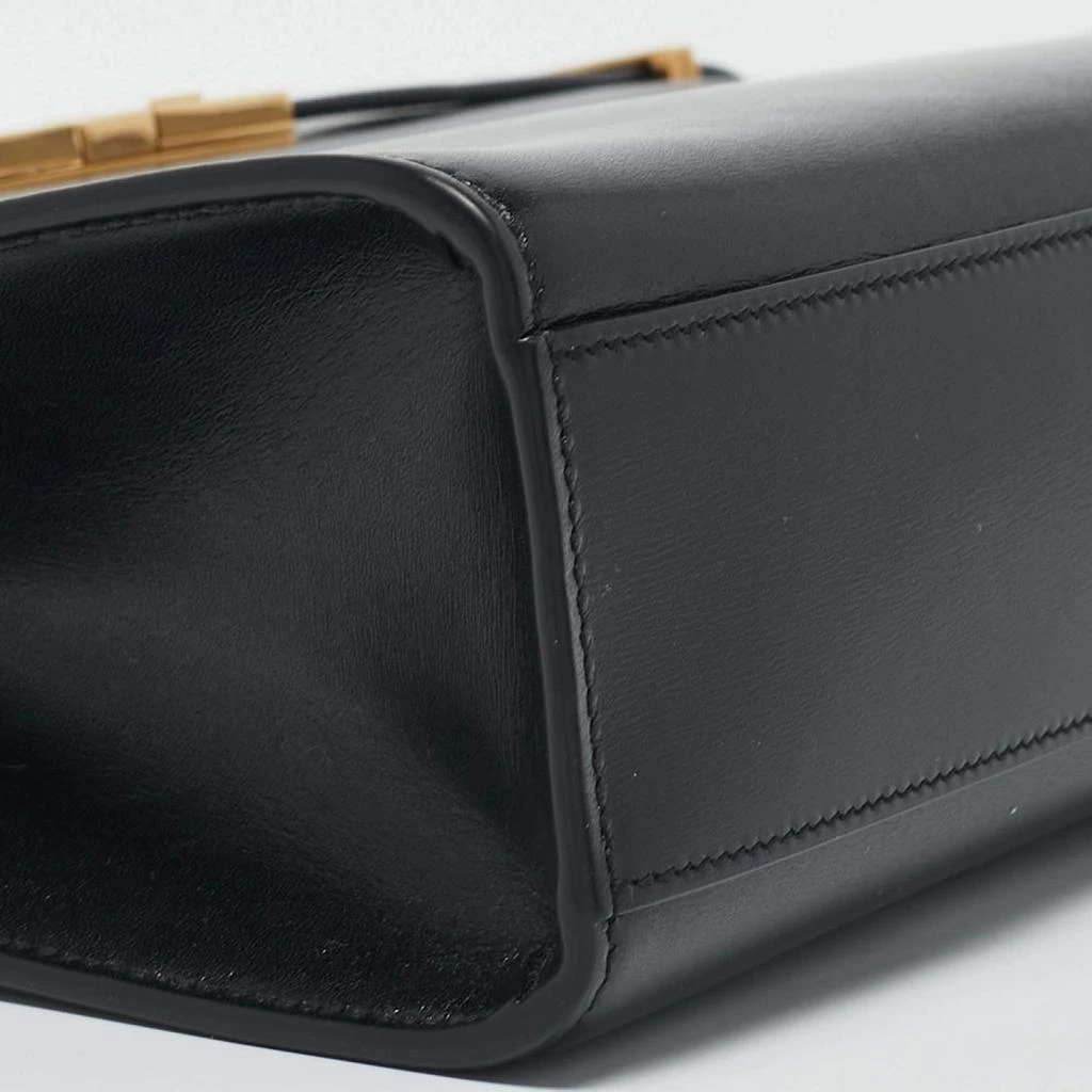 Yves Saint Laurent Saint Laurent Black Leather Medium Manhattan Flap Shoulder Bag 14