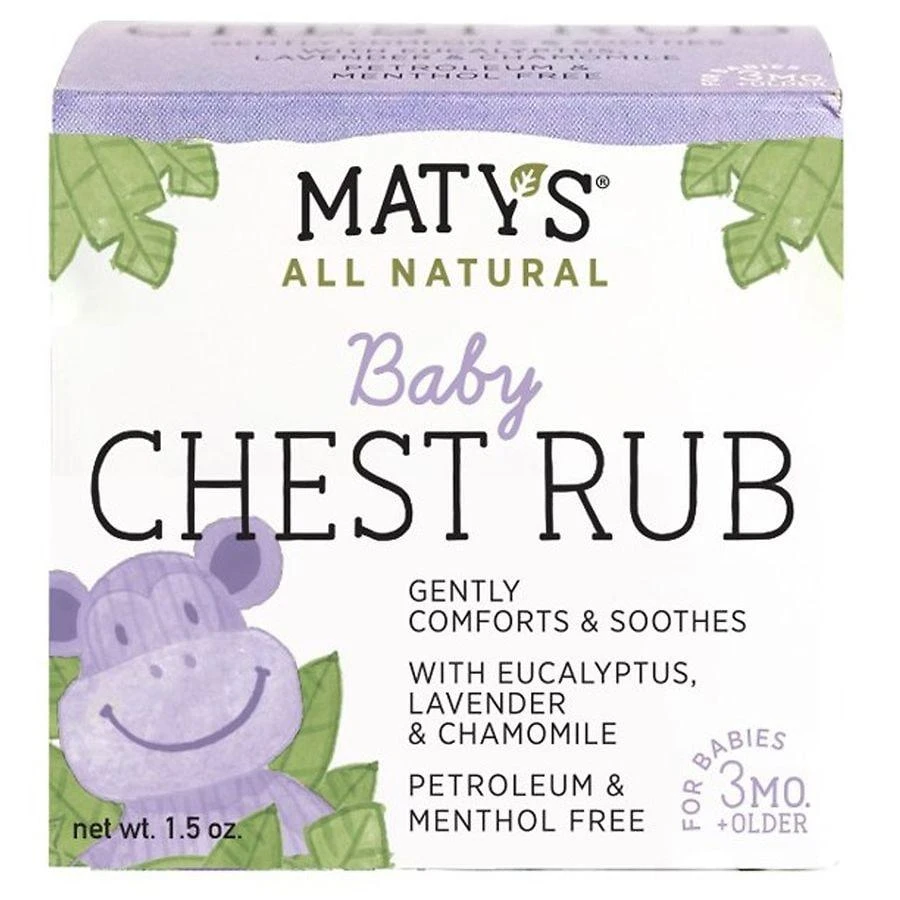 Maty's All Natural Baby Chest Rub 1