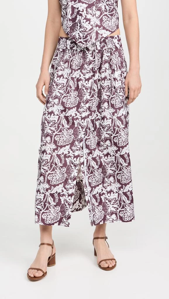 Tibi Recycled Nylon Batik Full Skirt 1