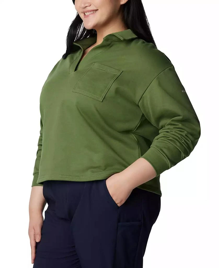 Columbia Plus Size Trek™ Collared Long-Sleeve Top, Created for Macy's 4