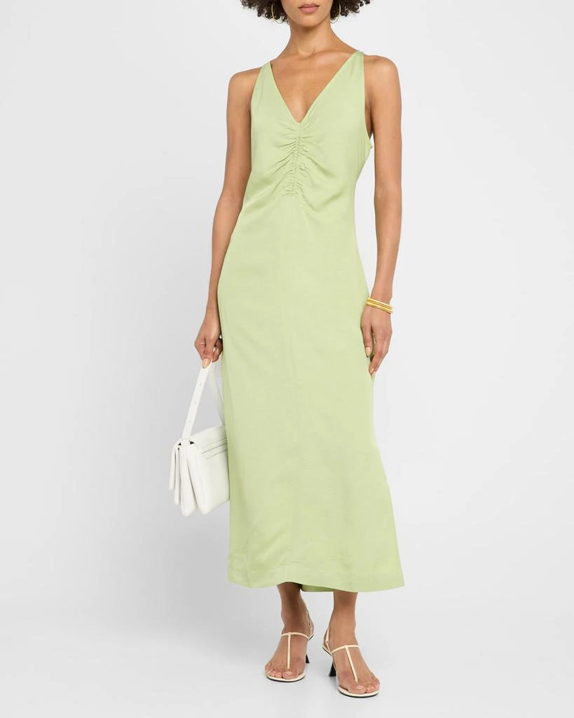 reiss pari ruched dress Reiss Pari Ruched Midi Dress