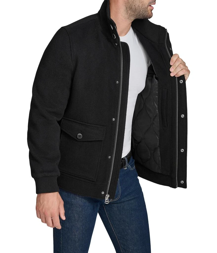 Cole Haan Wool Plush Bomber Coat 3