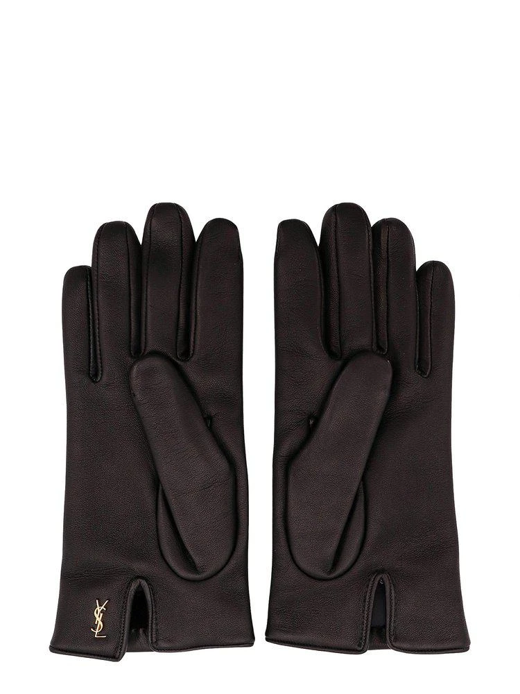 Yves Saint Laurent Saint Laurent Logo Plaque Gloves 1