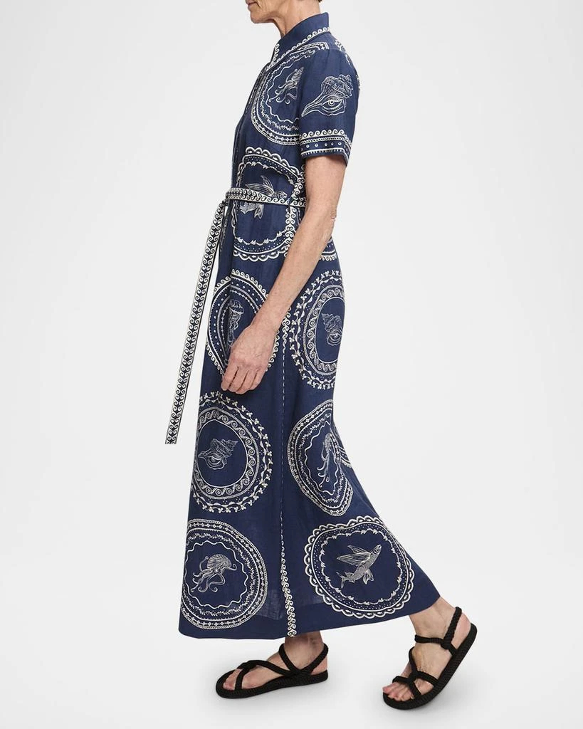 ALEMAIS Oceane Linen Shirtdress 4