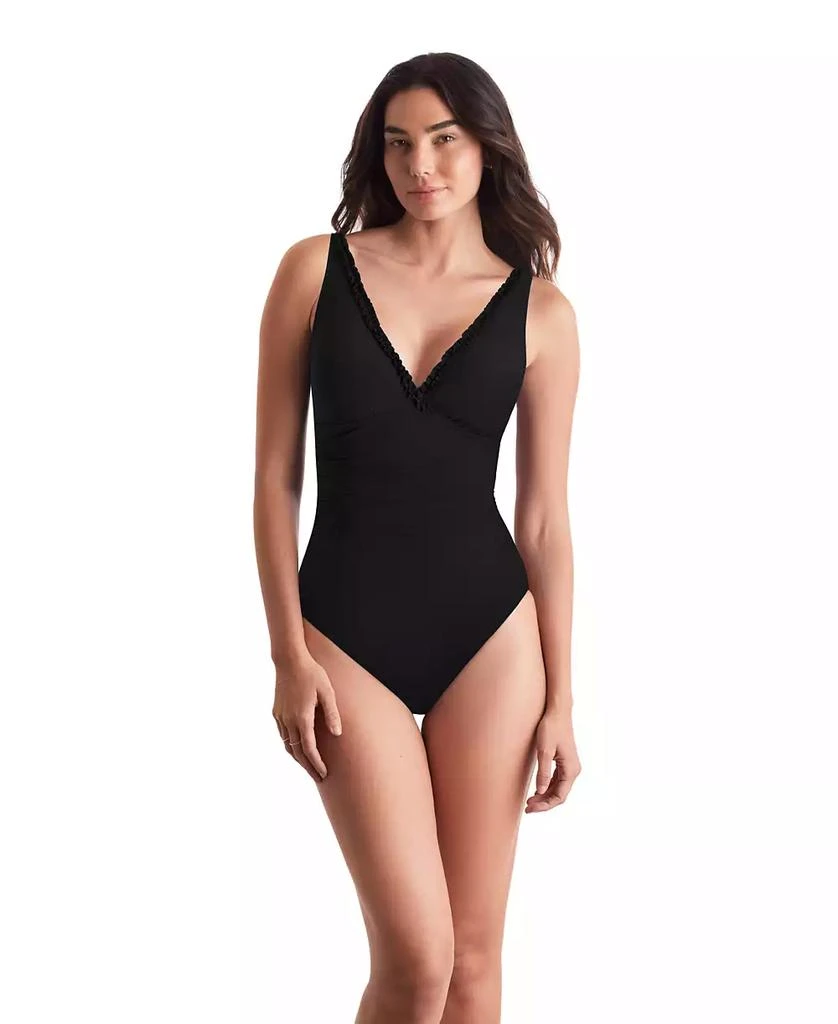 Mimi Flamingo Women
s Sonny V-Neck One-Piece Swimsuit