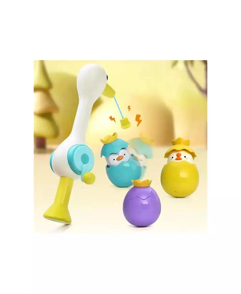 Sperric Toddler Egret Magnetic Fishing Game Bath Toy with Fishing Rod & Surprise Animal Eggs, Floating Water Toy Kids, Fun Hand-Eye Coordination Game for Bathtub & Pool Play 5