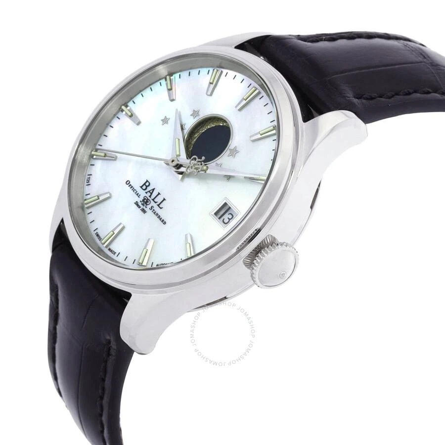 BALL Watch Trainmaster Automatic White Mother of Pearl Dial Ladies Watch NL3082D-LJ-WH 2