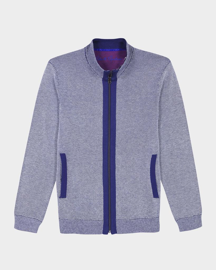 Robert Graham Men's Stefan Full-Zip Sweater