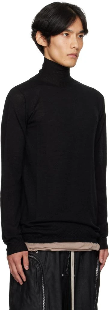 Rick Owens Black Concordians Level Turtle Sweater 2