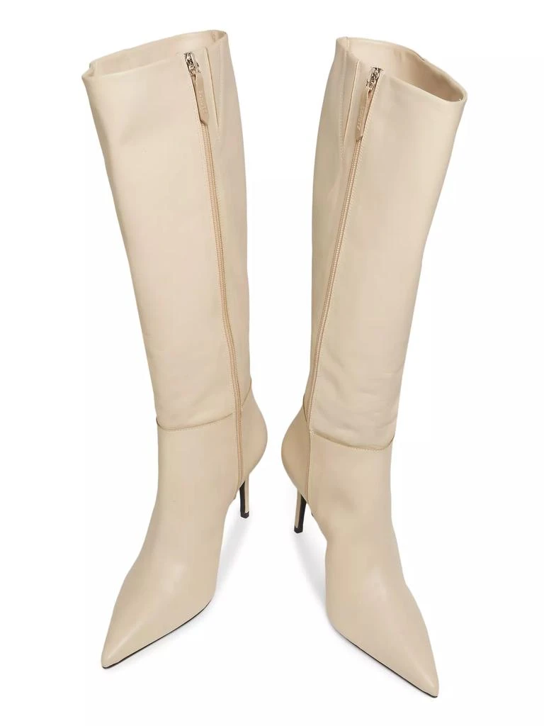 Schutz Mikki 90MM Leather Stiletto Boots 4