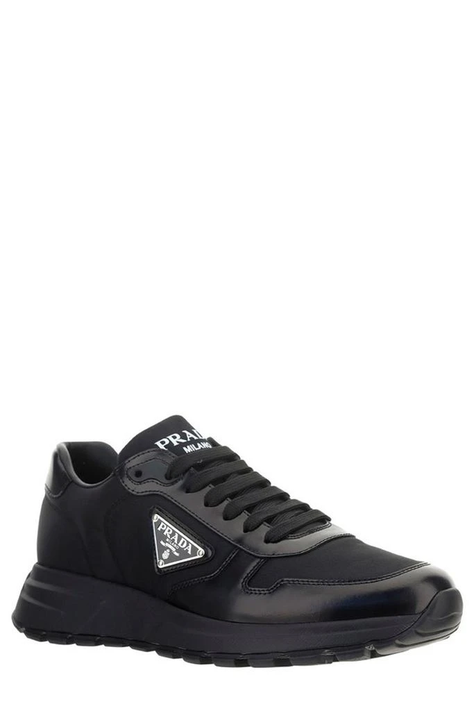 Prada Prada Logo Plaque Lace-Up Sneakers 2