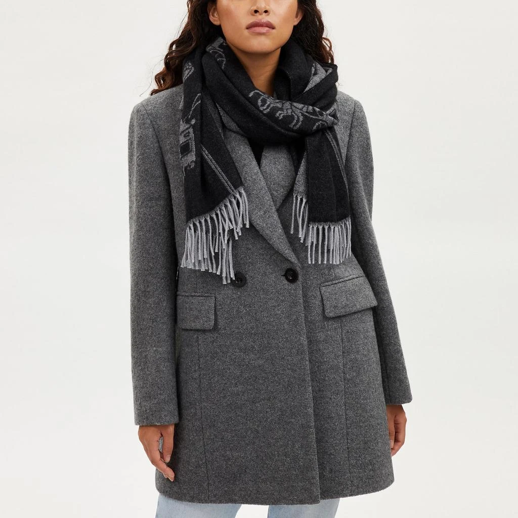 Coach Coach Outlet Classic Horse And Carriage Oversized Muffler 2