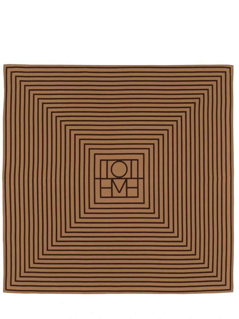 TOTEME Signature Monogram Silk Scarf 1