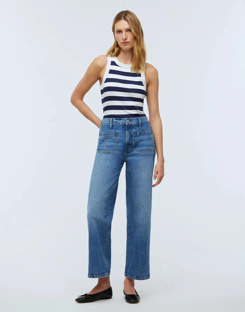 Madewell The Emmett Wide-Leg Full Length Jean: Patch Pocket Edition 1