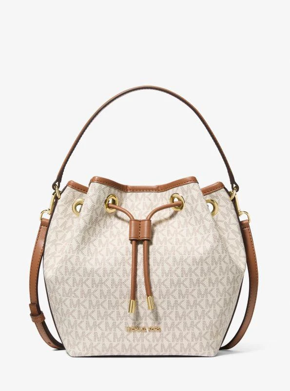 Michael Kors Avery Medium Signature Logo Bucket Messenger Bag 1